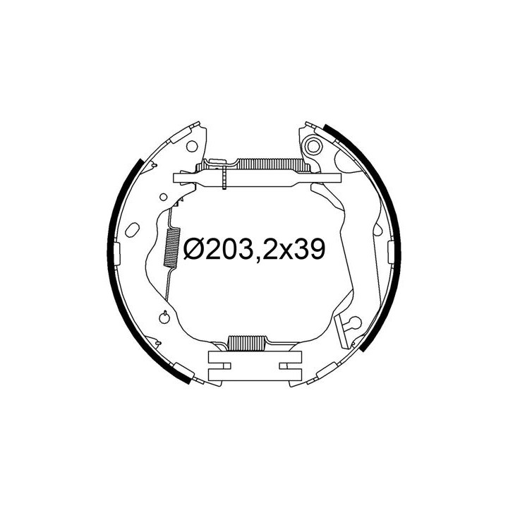 Stabdžių trinkelių komplektas VALEO 554912