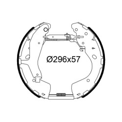 Stabdžių trinkelių komplektas VALEO 554918