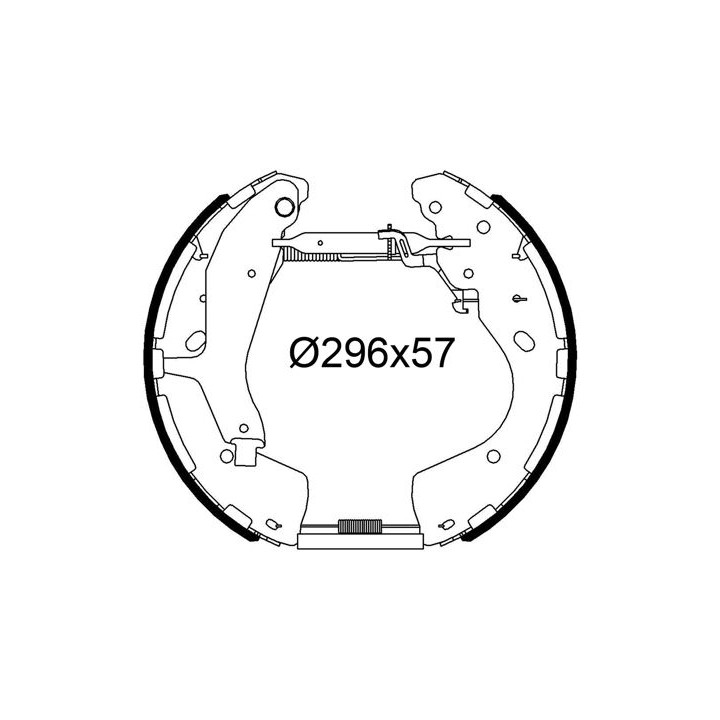 Stabdžių trinkelių komplektas VALEO 554918
