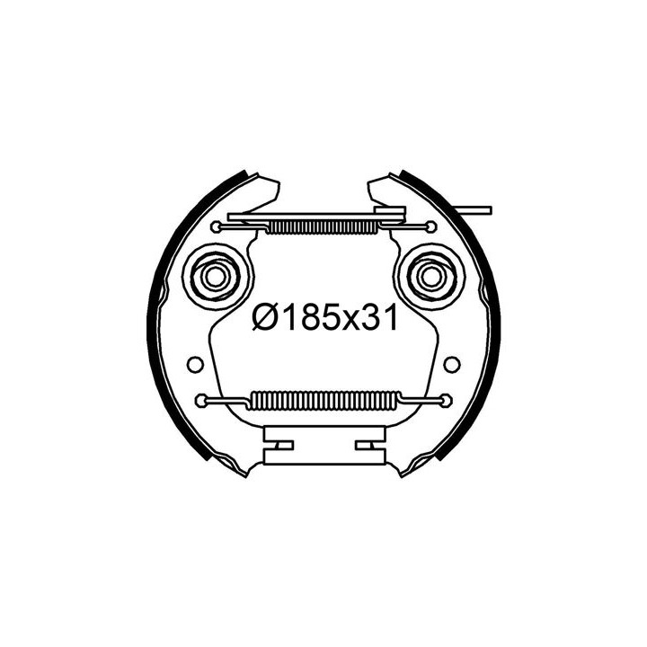 Stabdžių trinkelių komplektas VALEO 554919