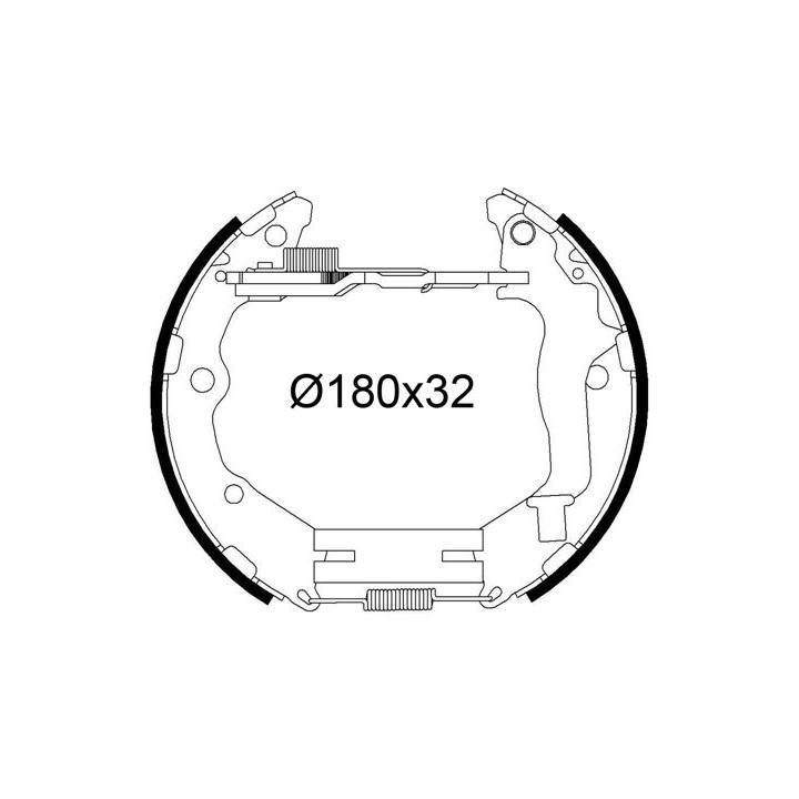 Stabdžių trinkelių komplektas VALEO 554923