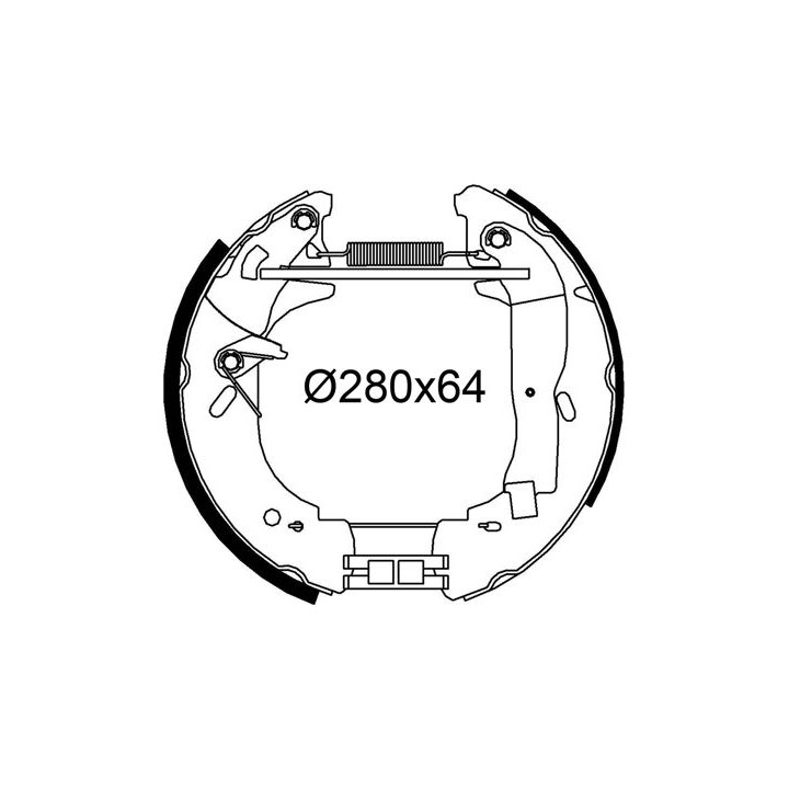 Stabdžių trinkelių komplektas VALEO 554925