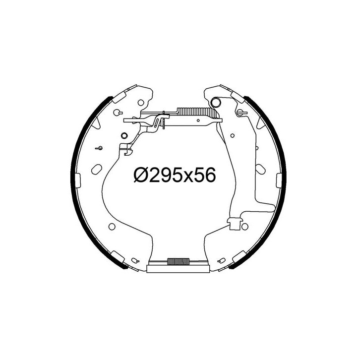 Stabdžių trinkelių komplektas VALEO 554935