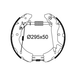 Stabdžių trinkelių komplektas VALEO 554937