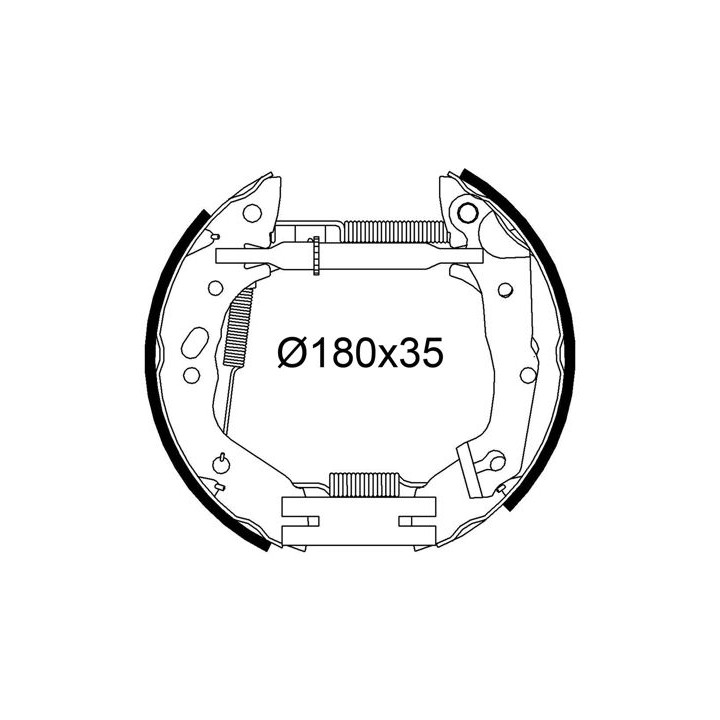 Stabdžių trinkelių komplektas VALEO 554942