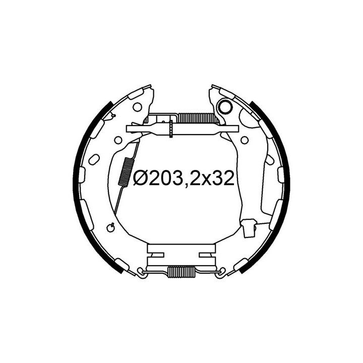 Stabdžių trinkelių komplektas VALEO 554947