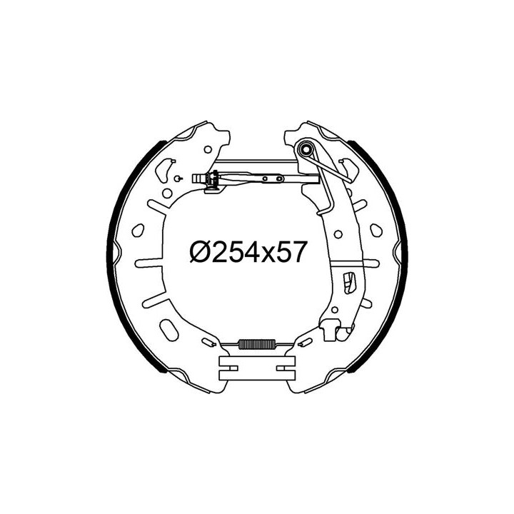 Stabdžių trinkelių komplektas VALEO 554952