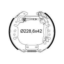 Stabdžių trinkelių komplektas VALEO 554953