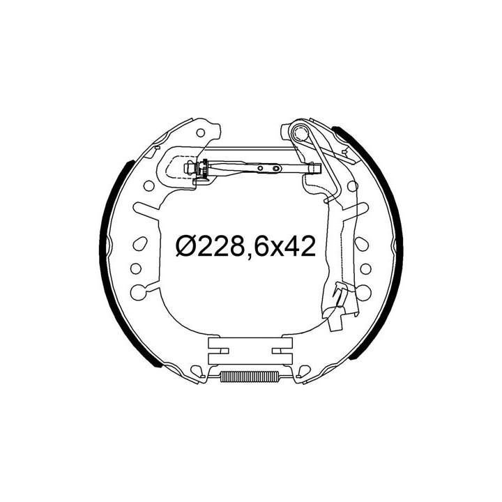 Stabdžių trinkelių komplektas VALEO 554953