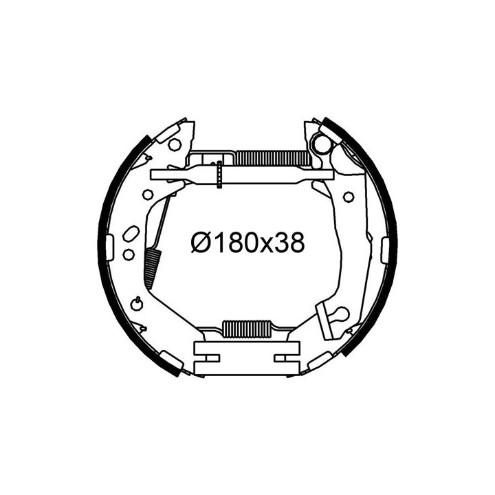 Stabdžių trinkelių komplektas VALEO 554954