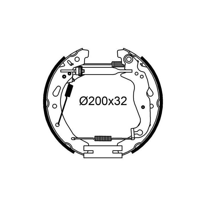 Stabdžių trinkelių komplektas VALEO 554957