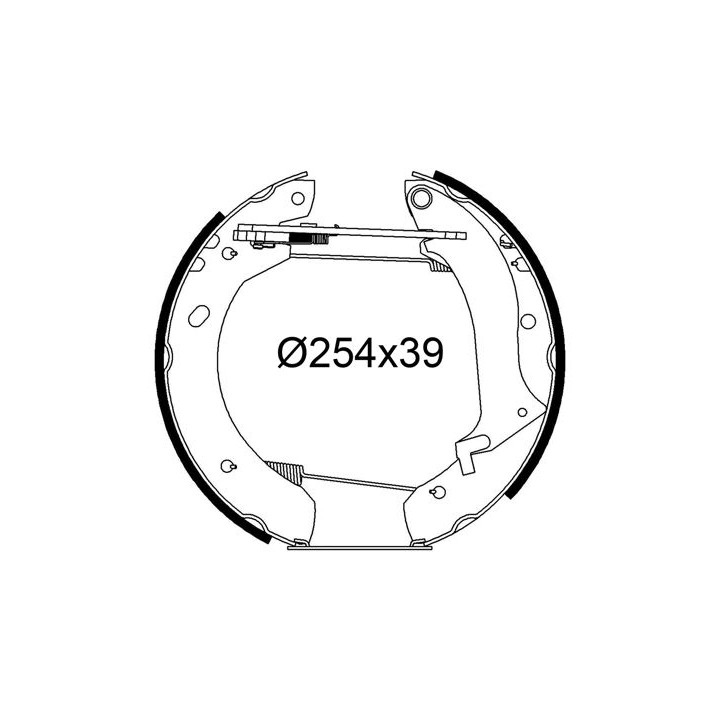 Stabdžių trinkelių komplektas VALEO 554962