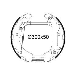 Stabdžių trinkelių komplektas VALEO 554964