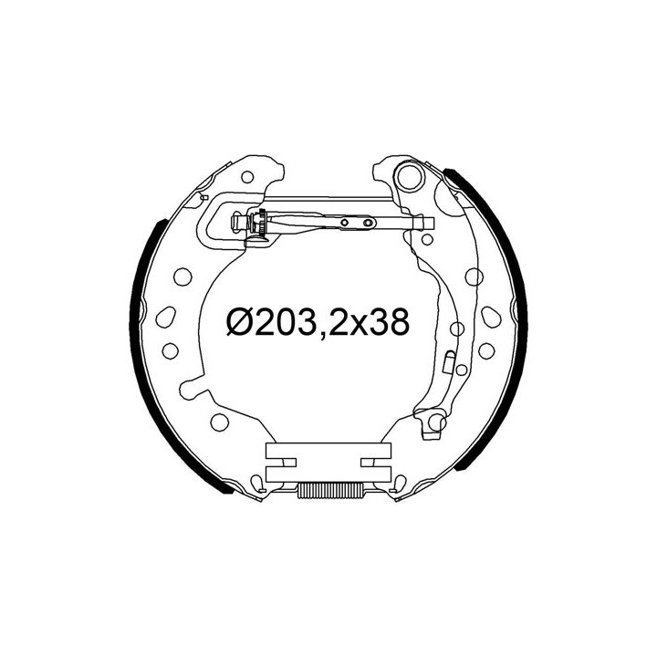 Stabdžių trinkelių komplektas VALEO 554980