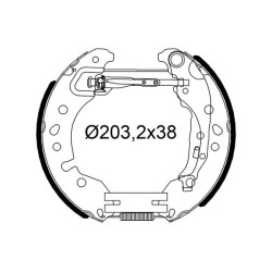 Stabdžių trinkelių komplektas VALEO 554988