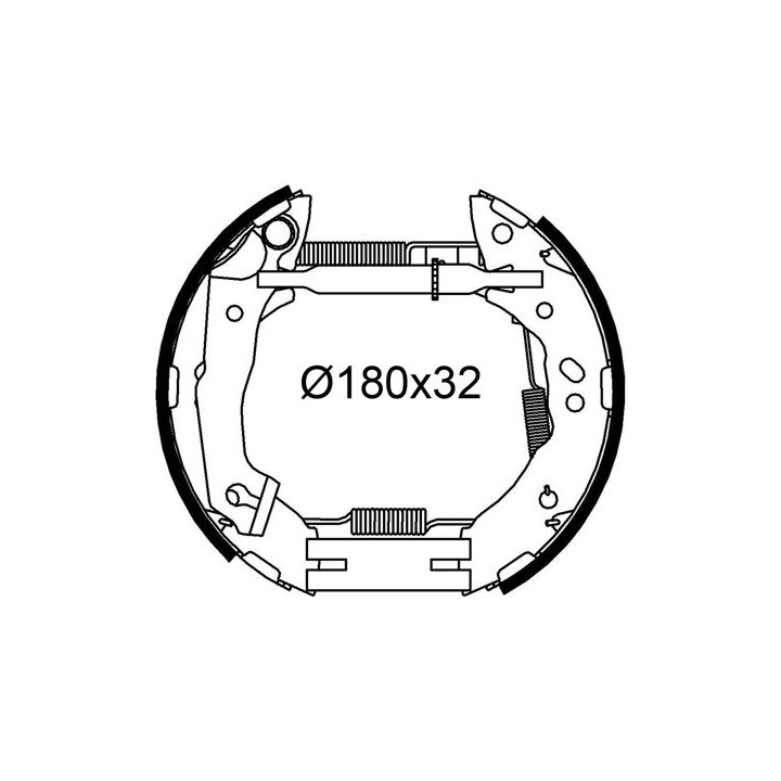 Stabdžių trinkelių komplektas VALEO 554992
