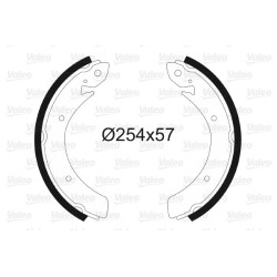 Stabdžių trinkelių komplektas VALEO 562025