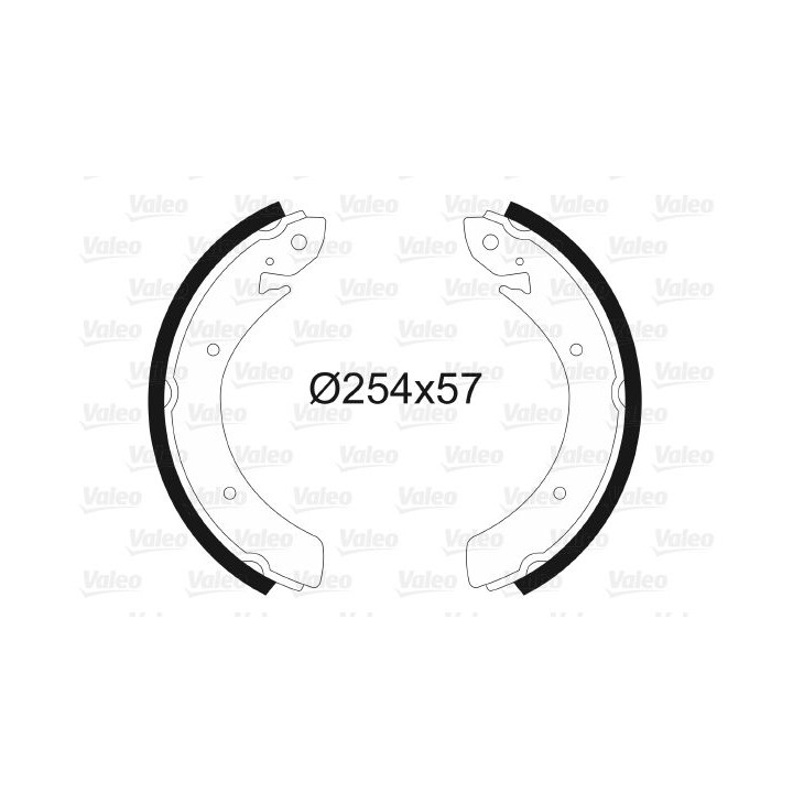 Stabdžių trinkelių komplektas VALEO 562025