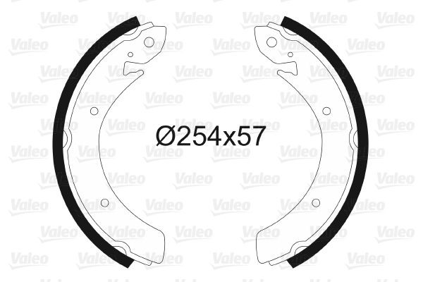 Stabdžių trinkelių komplektas VALEO 562025