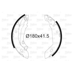 Stabdžių trinkelių komplektas VALEO 562033