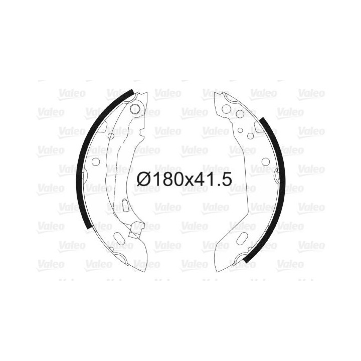 Stabdžių trinkelių komplektas VALEO 562033