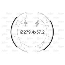 Stabdžių trinkelių komplektas VALEO 562035