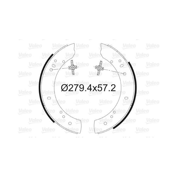 Stabdžių trinkelių komplektas VALEO 562035