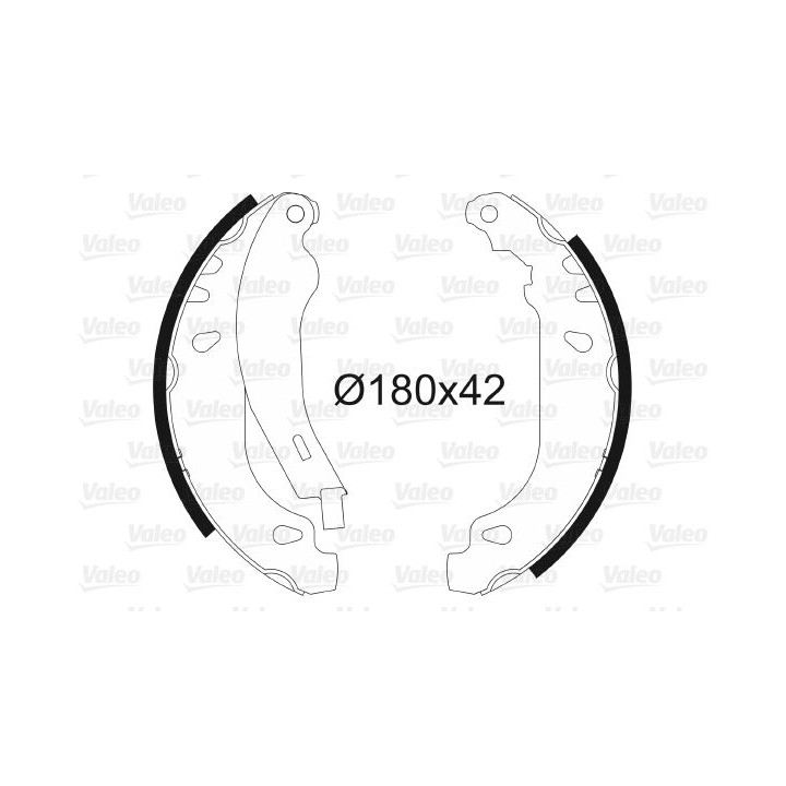 Stabdžių trinkelių komplektas VALEO 562040