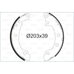 Stabdžių trinkelių komplektas VALEO 562041