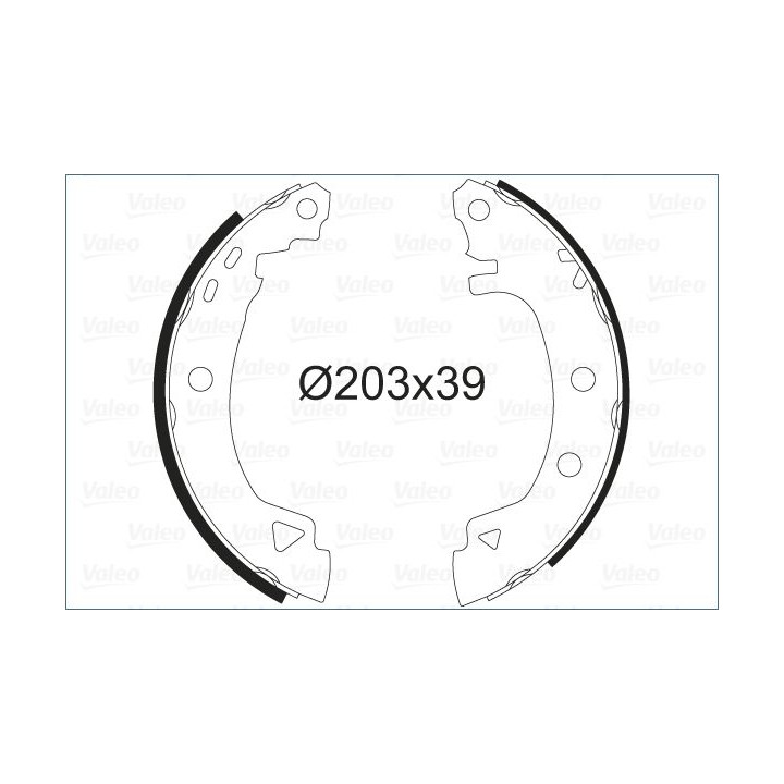 Stabdžių trinkelių komplektas VALEO 562041