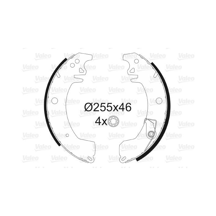 Stabdžių trinkelių komplektas VALEO 562045