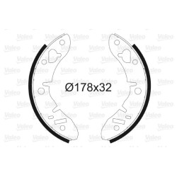 Stabdžių trinkelių komplektas VALEO 562047