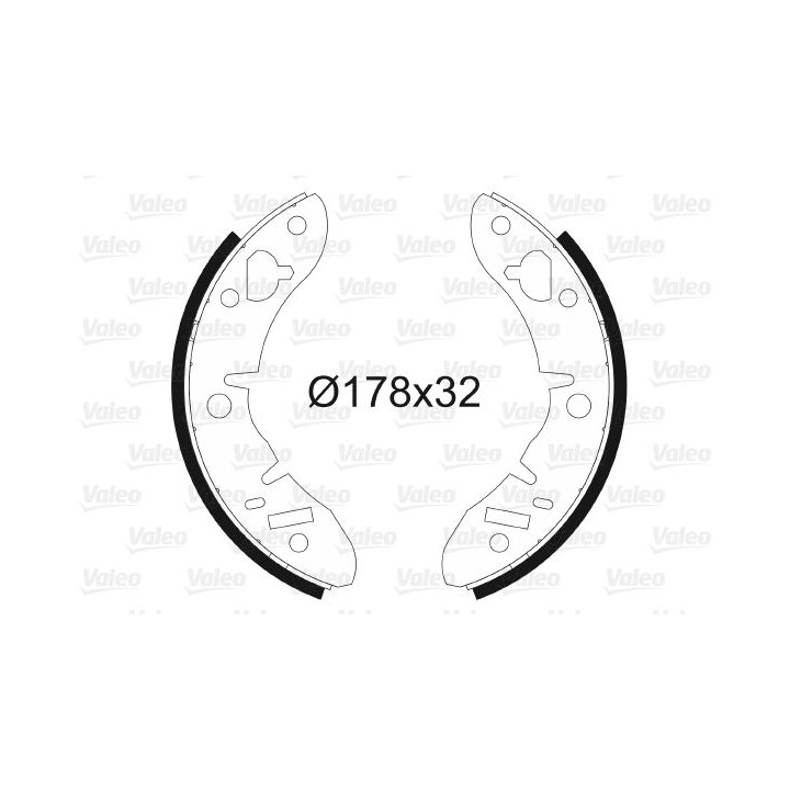 Stabdžių trinkelių komplektas VALEO 562047