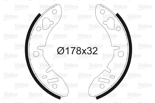 Stabdžių trinkelių komplektas VALEO 562047