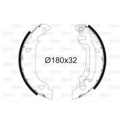 Stabdžių trinkelių komplektas VALEO 562061