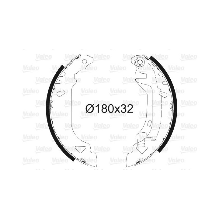 Stabdžių trinkelių komplektas VALEO 562061
