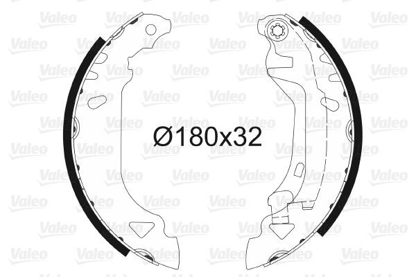 Stabdžių trinkelių komplektas VALEO 562061