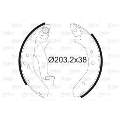 Stabdžių trinkelių komplektas VALEO 562087