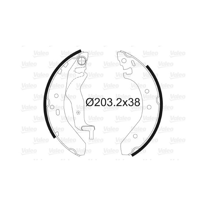 Stabdžių trinkelių komplektas VALEO 562087