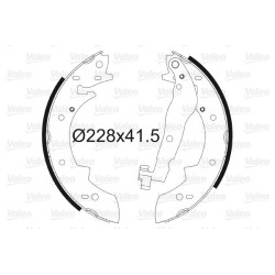 Stabdžių trinkelių komplektas VALEO 562105