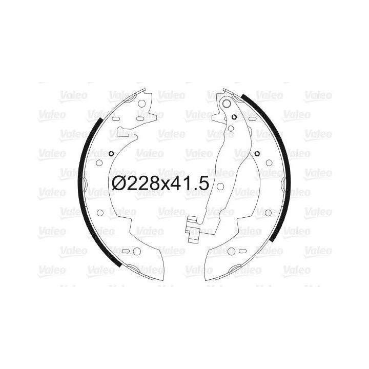 Stabdžių trinkelių komplektas VALEO 562105