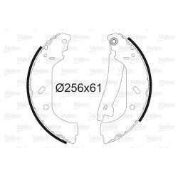 Stabdžių trinkelių komplektas VALEO 562552