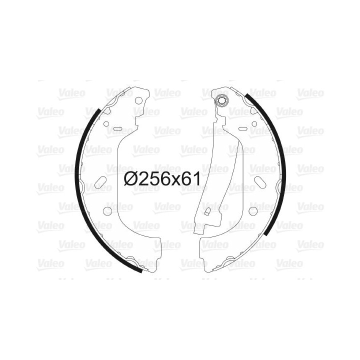Stabdžių trinkelių komplektas VALEO 562552