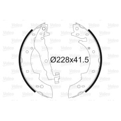 Stabdžių trinkelių komplektas VALEO 562561