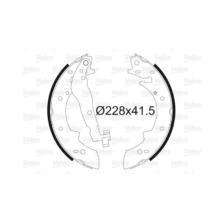 Stabdžių trinkelių komplektas VALEO 562561