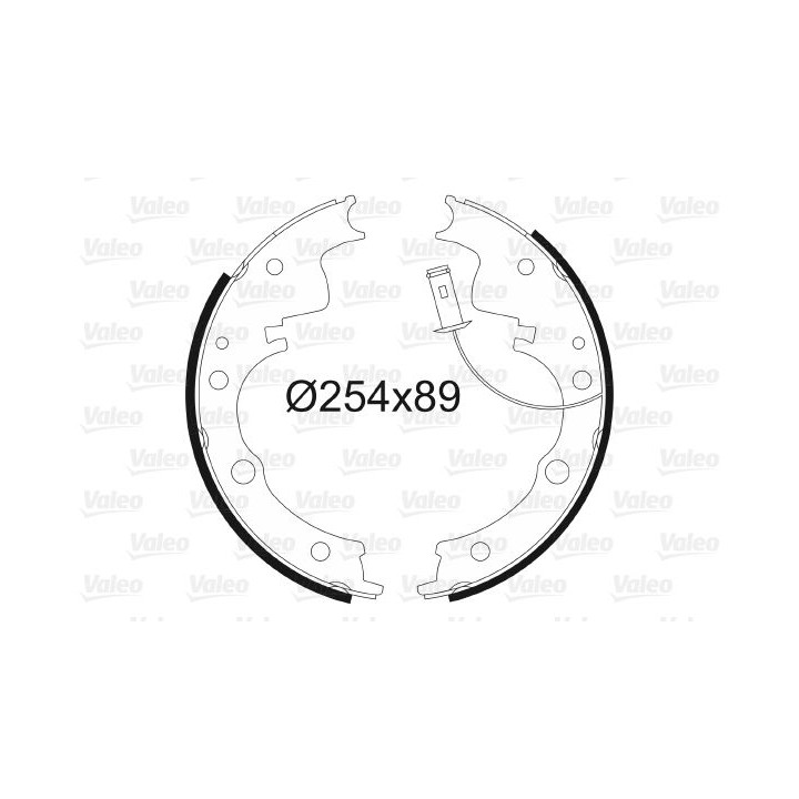 Stabdžių trinkelių komplektas VALEO 562579