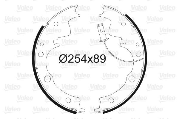 Stabdžių trinkelių komplektas VALEO 562579