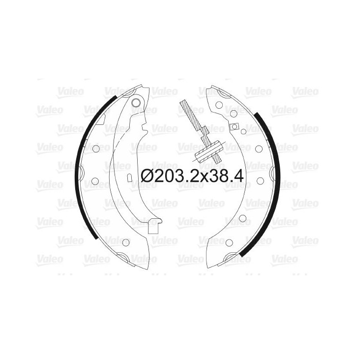 Stabdžių trinkelių komplektas VALEO 562581