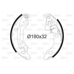 Stabdžių trinkelių komplektas VALEO 562582