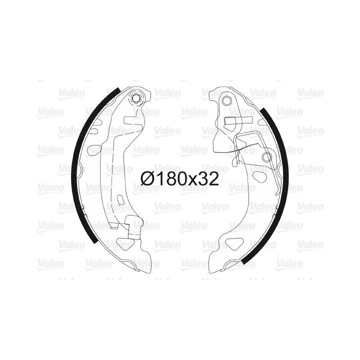 Stabdžių trinkelių komplektas VALEO 562582
